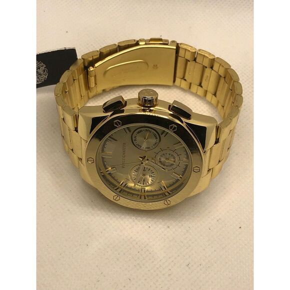 Vince Camuto VC/1104 Unisex Gold Stainless Steel Analog Dial Quartz Watch KS112 - Picture 7 of 9